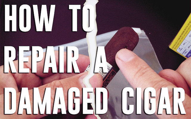 How to repair a damaged cigar