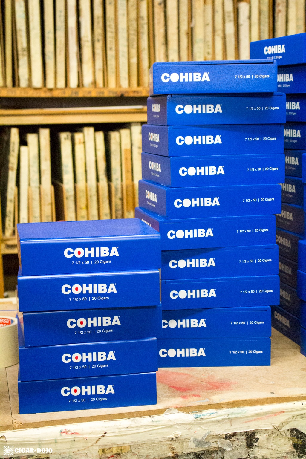 Fresh painted 2017 Cohiba Blue boxes