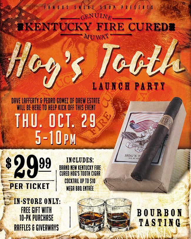 Drew Estate Kentucky Fire Cured Hog's Tooth cigar announcement
