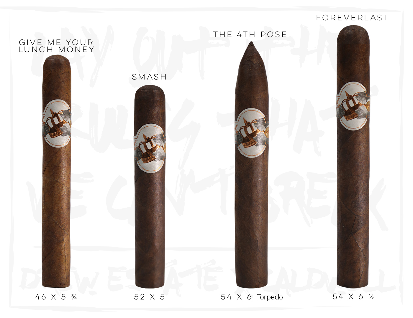 Caldwell All Out Kings cigar sizes