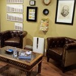 Home cigar lounge leather chairs