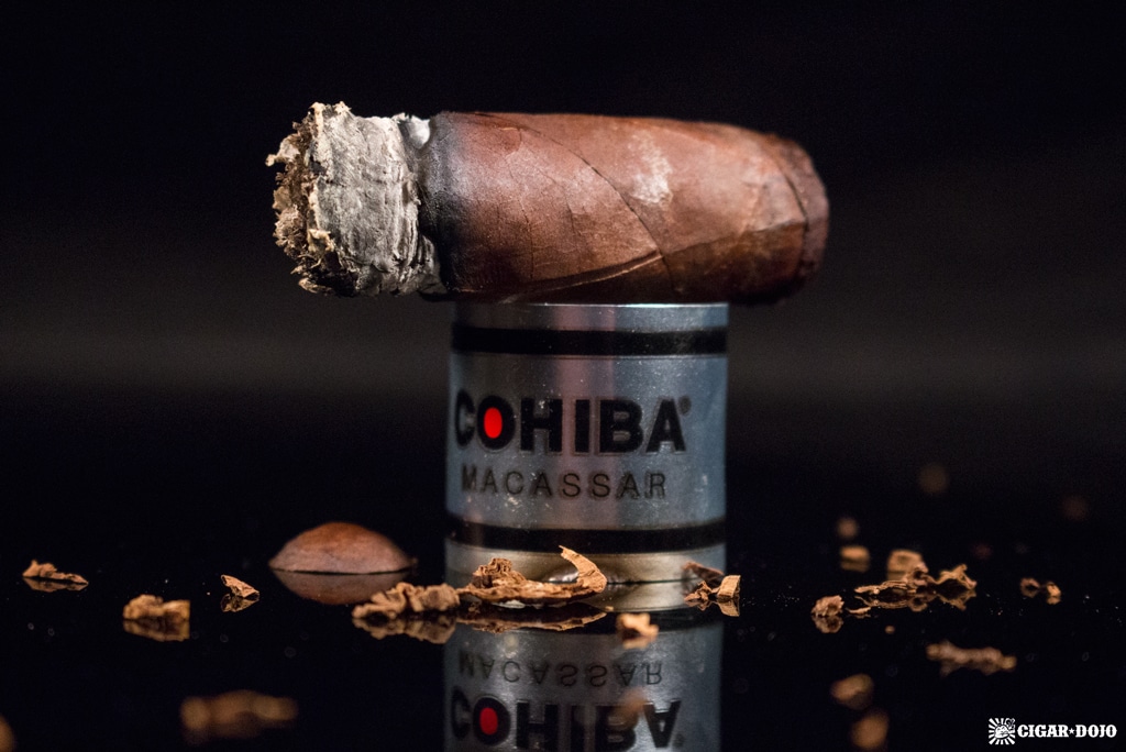 Cohiba Macassar Toro Grande cigar nubbed