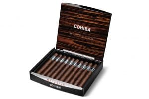 Cohiba Macassar cigar box open