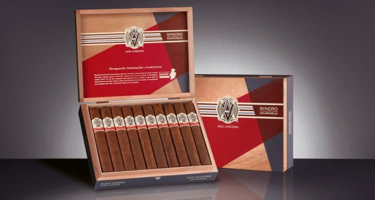 AVO Syncro Nicaragua Box-Pressed Toro Tubos cigars display