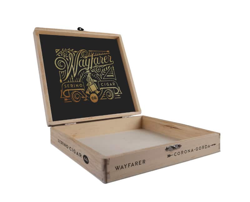 Serino Cigar Co. Wayfarer cigar box open