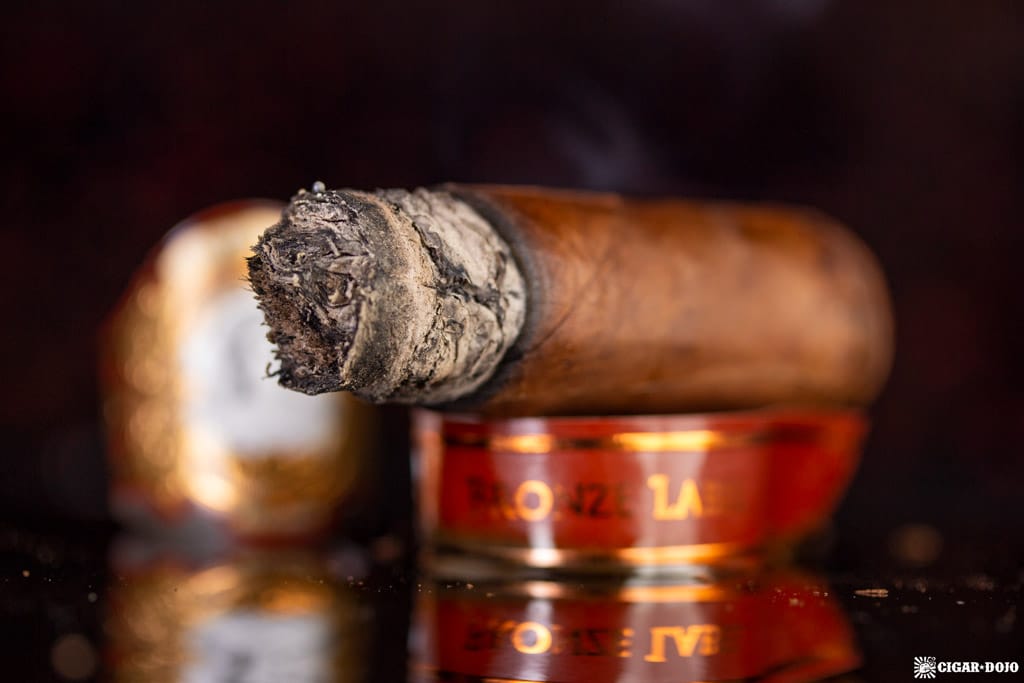 La Palina Bronze Label Robusto cigar nubbed