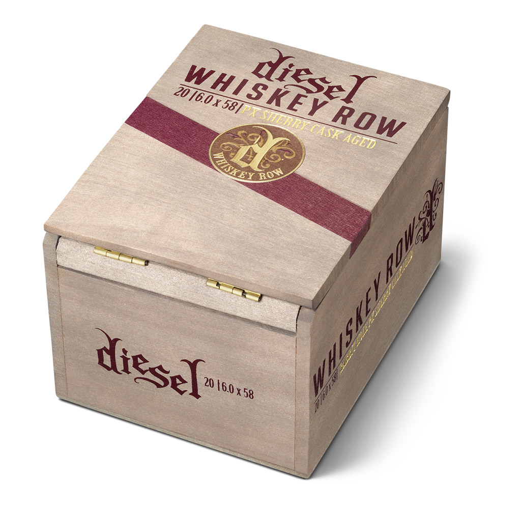 Diesel Whiskey Row Sherry Cask cigar box closed