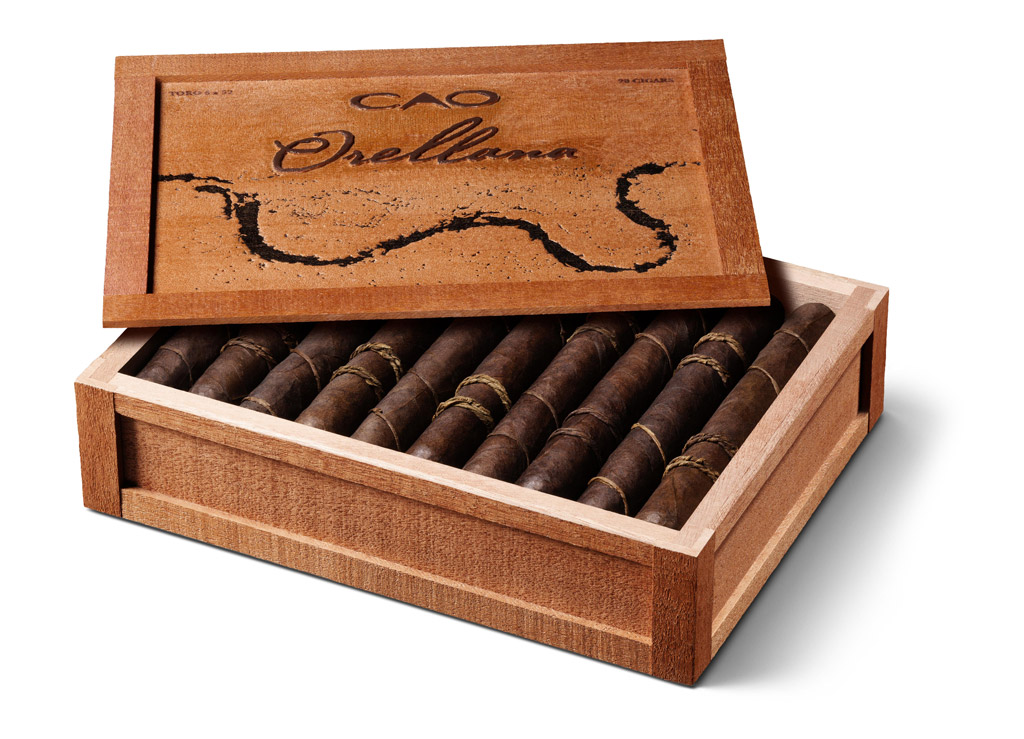 CAO Orellana cigar box open