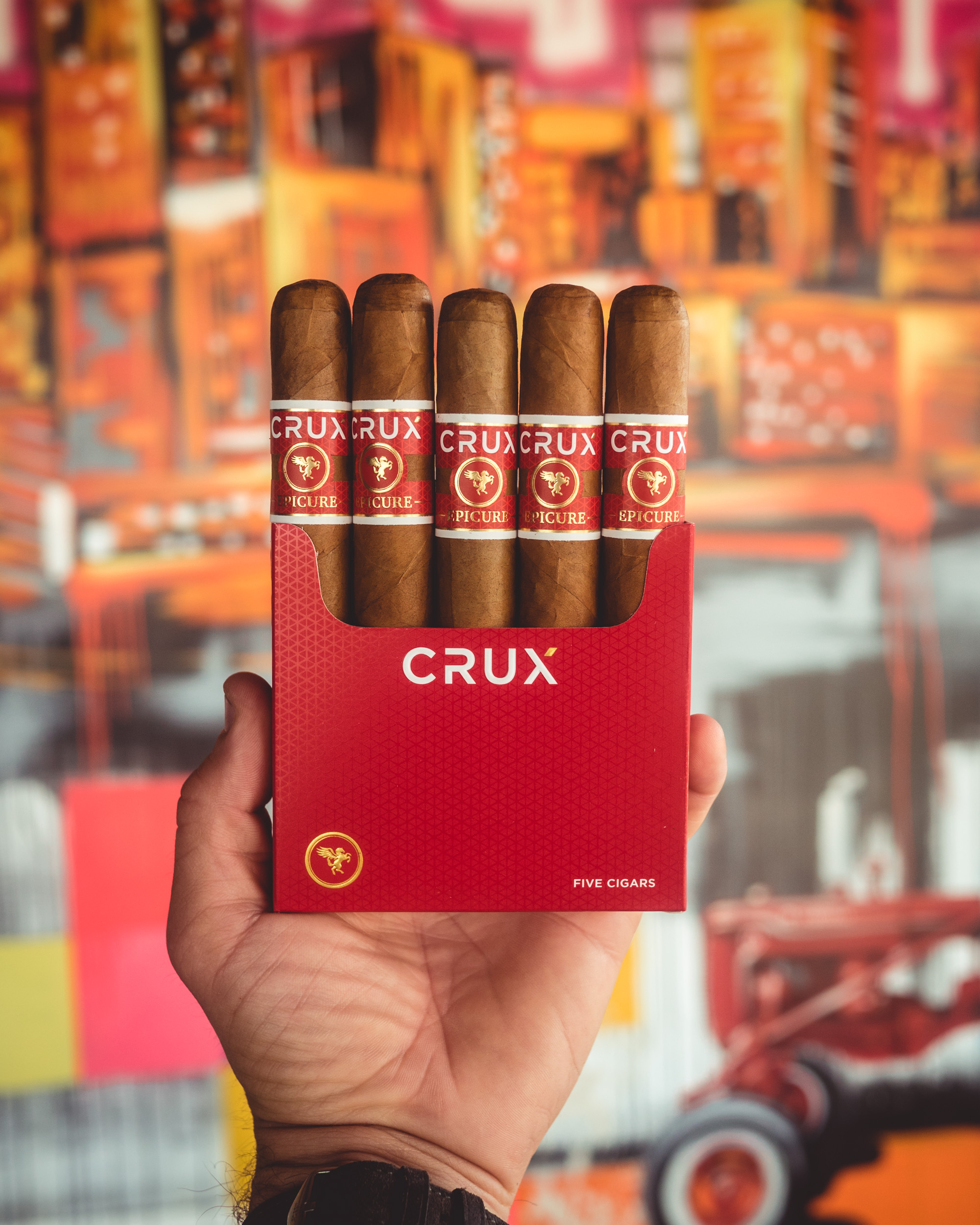 Crux Cigars 5-pack rebranded layout