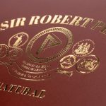 Cubariqueño Protocol Sir Robert Peel Natural cigar box lid