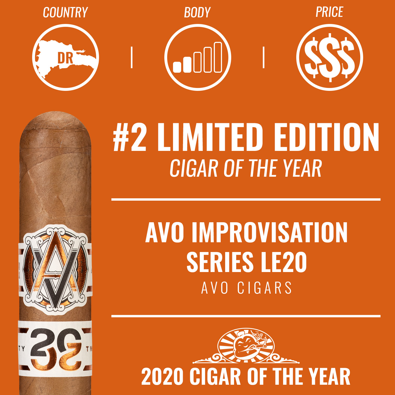 AVO Improvisation Series LE20 No. 2 Limited Edition Cigar of the Year 2020