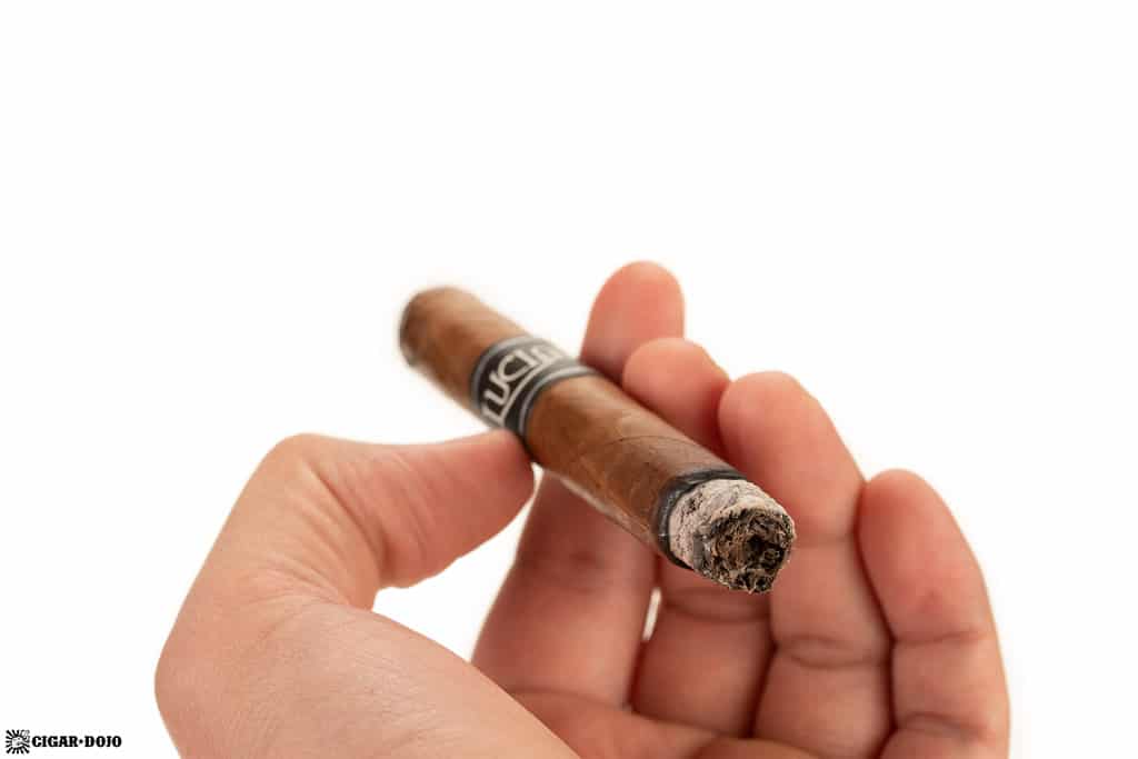 ACE Prime Luciano The Dreamer Lancero cigar ash