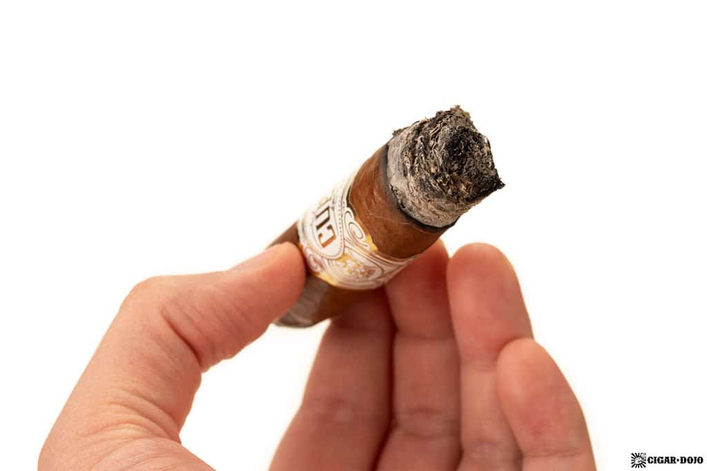 Casa Cuevas Patrimonio Robusto Gordo cigar ash