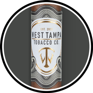 West Tampa Tobacco White No. 10 Cigar of the Year 2022 circle